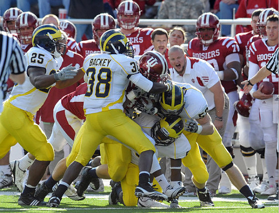 Kenny Demens (25), Al Backey (38), Courtney Avery (5), and Kevin Leach (52)