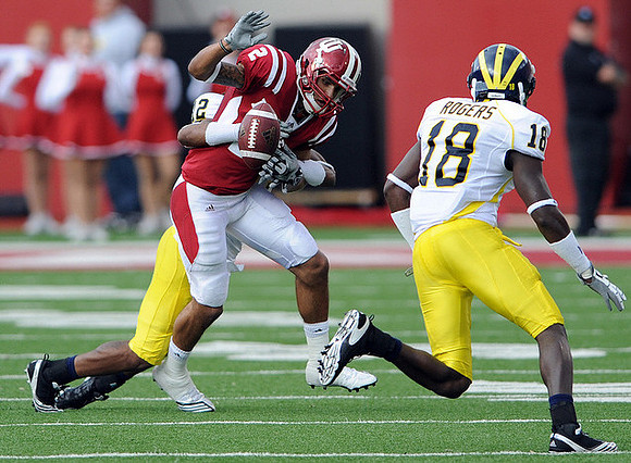 J.T. Floyd (12) and James Rogers (18)