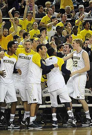 Sai Tummala (24), Max Bielfeldt (44), Josh Bartelstein (20), Corey Person (32), and Blake McLimans (22)