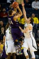 Caris LeVert (23) and Nik Stauskas (11)