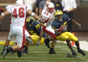Steve Breaston (15) and Alijah Bradley (26)