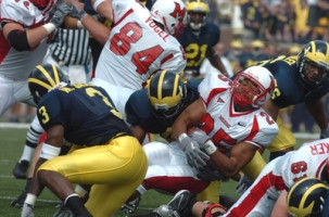 Marlin Jackson (3), Darnell Hood (4), Ryan Mundy (21), and Jacob Stewart (28)