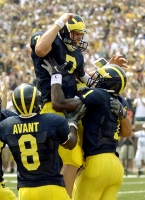 Chad Henne (7), Jason Avant (8), and Braylon Edwards (1)
