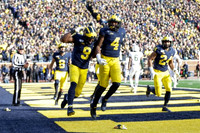 Donovan Peoples-Jones (9), Donovan Peoples-Jones (9), Nico Collins (4), and Zach Charbonnet (24)
