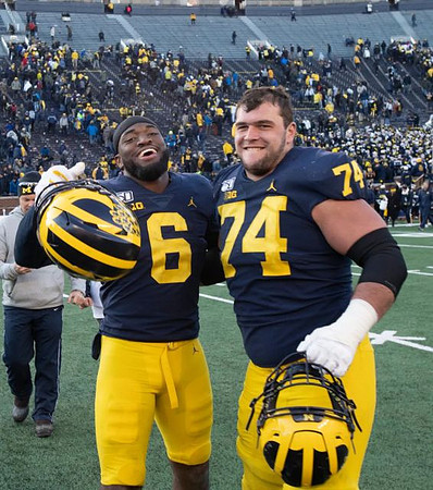 Cornelius Johnson (6) and Ben Bredeson (74)
