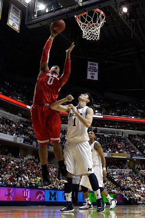 Stu Douglass (1) and Trey Burke (3)
