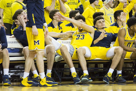Colin Castleton (11), Brandon Johns Jr. (23), Adrien Nunez (5), and David DeJulius (0)