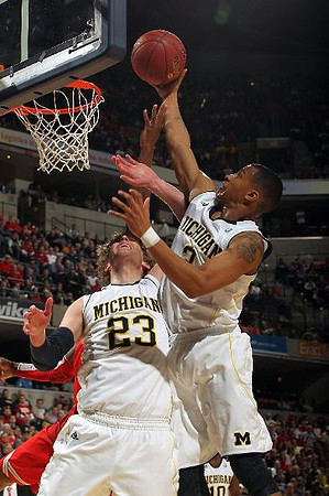 Evan Smotrycz (23) and Jordan Morgan (52)