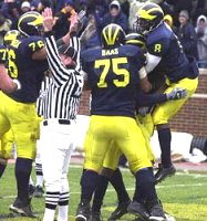 Dave Petruziello (76), David Baas (75), Jason Avant (8), and Braylon Edwards (80)