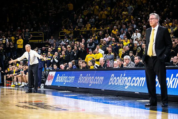 John Beilein and Iowa Head Coach Fran McCaffery