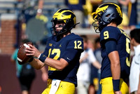 Cade McNamara (12), and J.J. McCarthy (9)