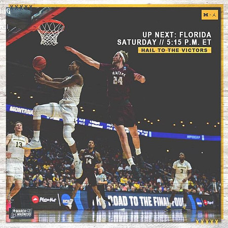 Ignas Brazdeikis (13), Charles Matthews (1), and Zavier Simpson (3)