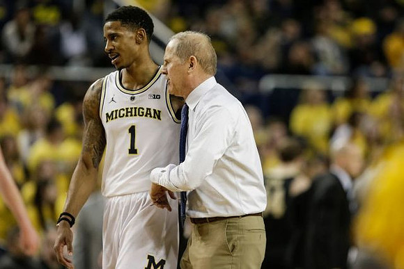 Charles Matthews (1) and John Beilein