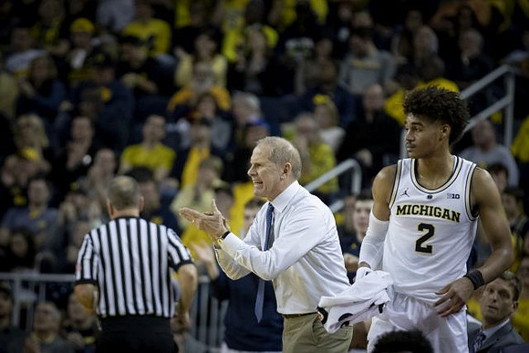 John Beilein and Jordan Poole (2)