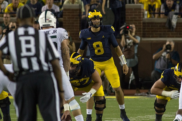 Patrick Kugler (57), John O'Korn (8), and Ben Bredeson (74)