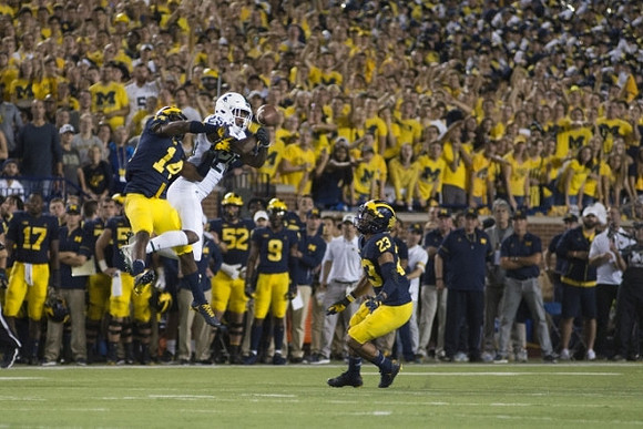 Josh Metellus (14) and Tyree Kinnel (23)