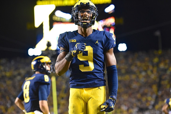 John O'Korn (8) and Donovan Peoples-Jones (9)