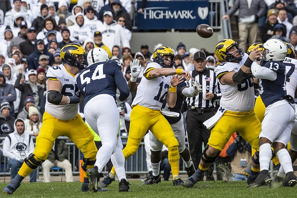 Zak Zinter (65), Cade McNamara (12), and Andrew Vastardis (68)