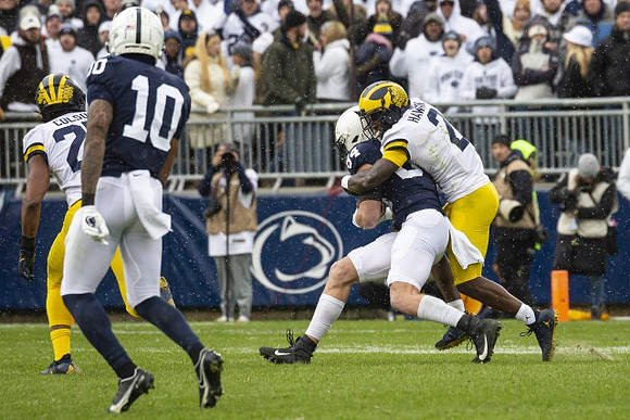Junior Colson (25) and Brad Hawkins (2)