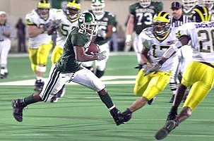 Larry Foote (17), Marlin Jackson (20), Eric Brackins (51), and Shantee Orr (53)