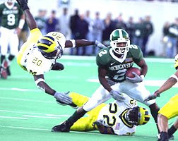Marlin Jackson (20) and Jon Shaw (22)