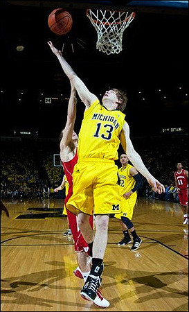 Matt Vogrich (13) and Jordan Morgan (52)