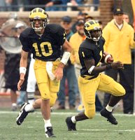 Tom Brady (10) and David Terrell (1)