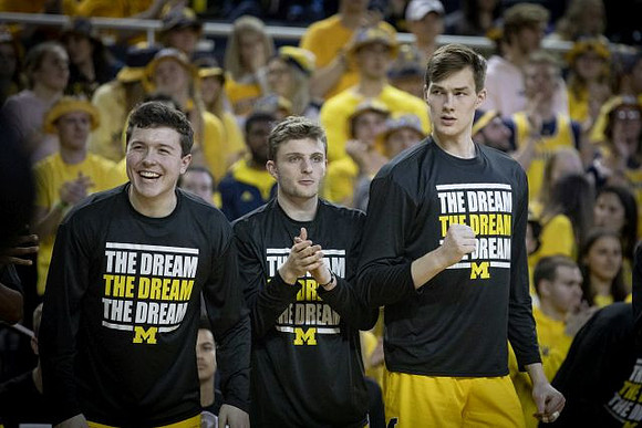 C.J. Baird (24), Luke Wilson (32), and Colin Castleton (11)