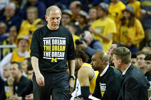 John Beilein, Saddi Washington, and Luke Yaklich