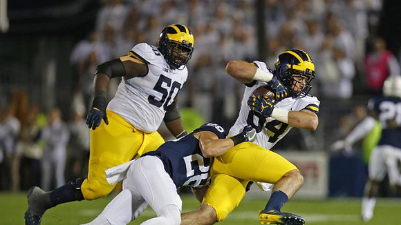 Michael Onwenu (50) and Sean McKeon (84)