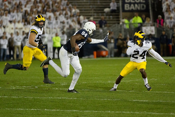 Noah Furbush (59) and Lavert Hill (24)