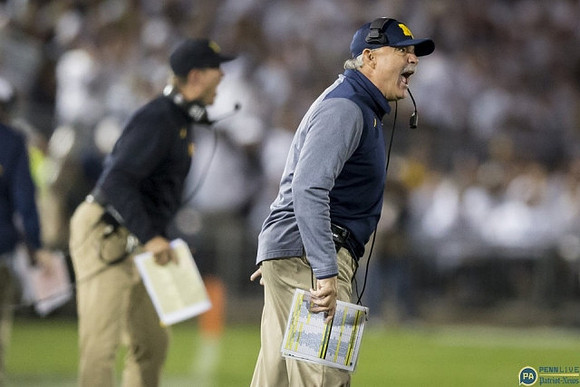 Jim Harbaugh and Don Brown