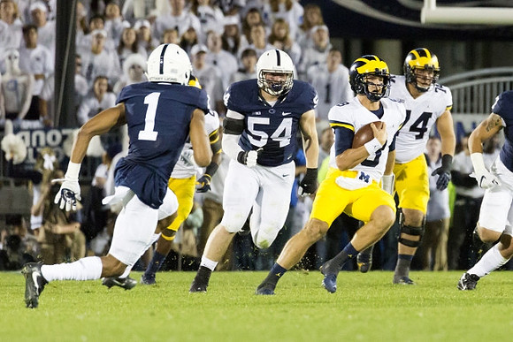 John O'Korn (8) and Ben Bredeson (74)