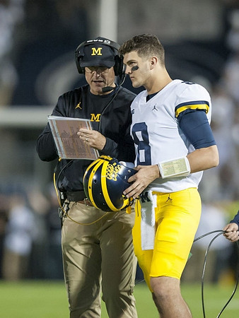 Jim Harbaugh and John O'Korn (8)