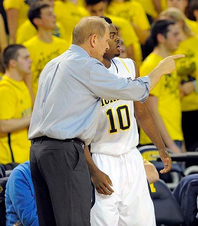 John Beilein and Derrick Walton Jr. (10)