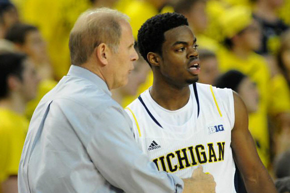 John Beilein and Derrick Walton Jr. (10)
