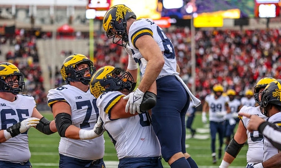 Zak Zinter (65), Ryan Hayes (76), Chuck Filiaga (66), and Luke Schoonmaker (86)