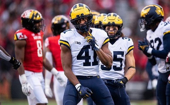 Nikhai Hill-Green (41), Caden Kolesar (35), and Jaylen Harrell (32)