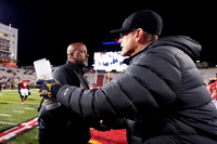 Maryland Head Coach Mike Locksley and Jim Harbaugh