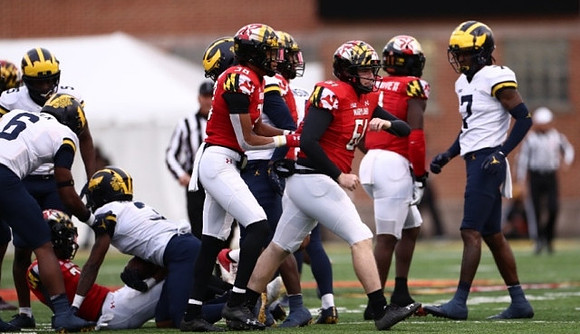 Mike Sainristil (5), Cornelius Johnson (6), A.J. Henning (3), and Donovan Edwards (7)