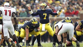 Chad Henne, Alex Mitchell, Mark Bihl, and Justin Boren