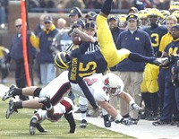 Steve Breaston and Lloyd Carr