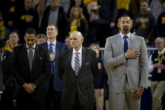Howard Eisley, Phil Martelli, and Juwan Howard