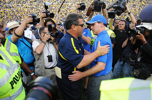 Brad Hoke and Troy Calhoun