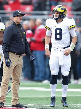 Jim Harbaugh and John O'Korn (8)