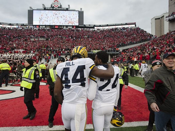 Delano Hill (44) and Lavert Hill (24)