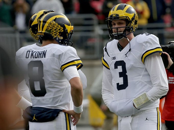 John O'Korn (8) and Wilton Speight (3)