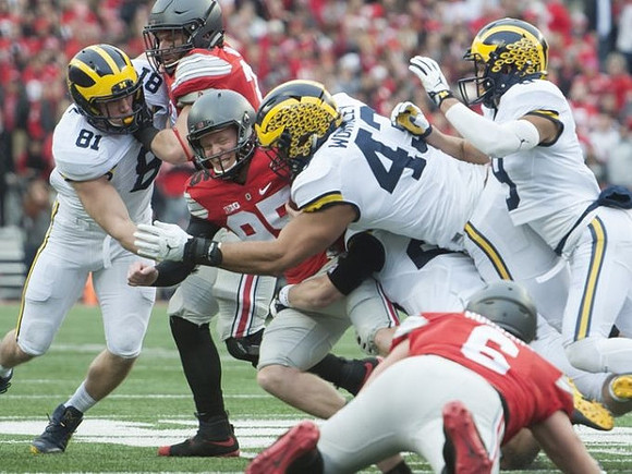 Michael Jocz (81), Chris Wormley (43), and Grant Perry (9)