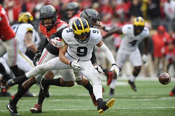 Ben Braden (71), Grant Perry (9), and De'Veon Smith (4)