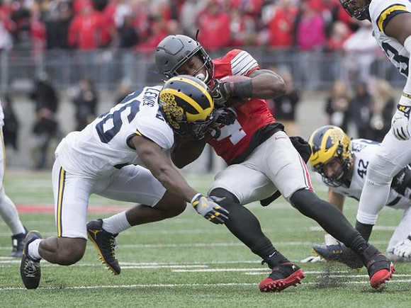 Jourdan Lewis (26) and Ben Gedeon (42)